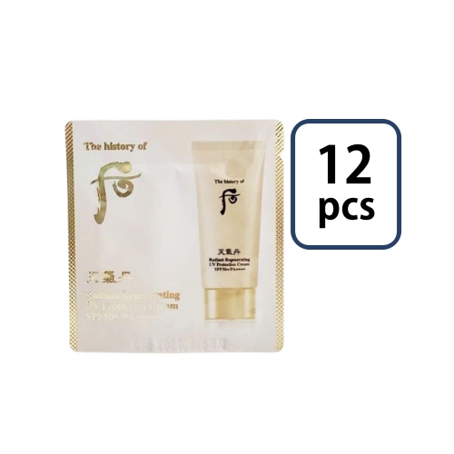 The Whoo Cheongidan Radiant Regenerating UV Protection Cream Sample Sachet 1ml*12pcs
