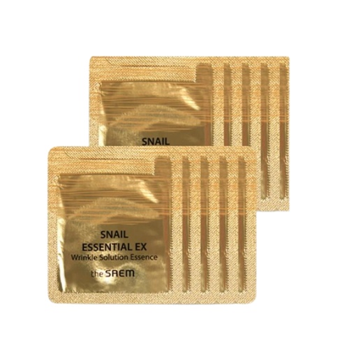 The Saem SNAIL ESSENTIAL EX Wrinkle Solution Essence Sample Sachet 1.5ml*10ea