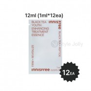 Innisfree Black Tea Youth Enhancing Treatment Essence Sachet Sample Sachet 1ml  * 12ea
