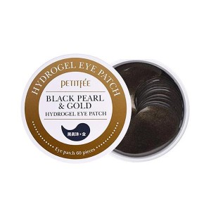 Гидрогелевые патчи с золотом и черным жемчугом Petitfee Black Pearl & Gold Hydrogel Eye Patch