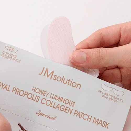 JM SOLUTION Honey Luminous Royal Propolis Collagen Patch Mask 5ea