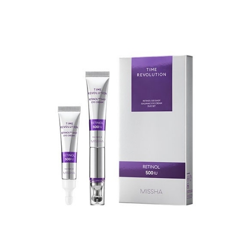 Missha-Time Revolution Retinol 500shot Eye Cream 15ml Duo set