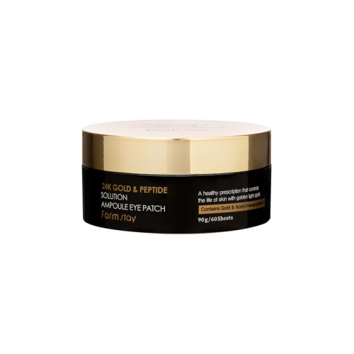 Farmstay 24k Gold & Peptide Solution Ampoule Eye Patch 60EA