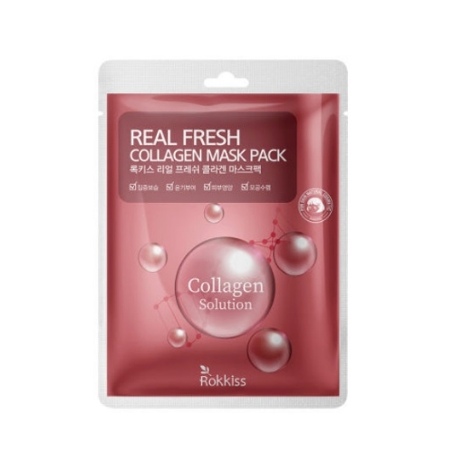 Rokkiss Real Fresh Collagen Mask Pack 23g*10ea