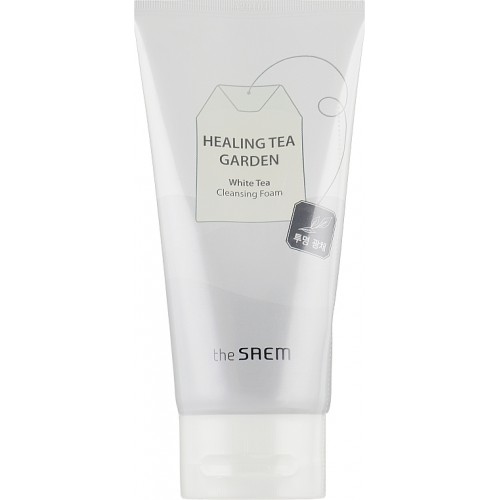 Очищающая пенка THE SAEM Healing Tea Garden White Tea Cleansing Foam 150ml