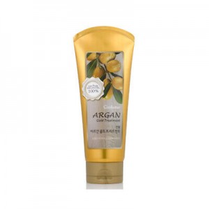 Укрепляющий кондиционер для волос с маслом миндаля и кокоса WELCOS Confume Argan Hair Gold Treatment 200g