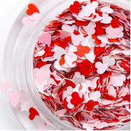 JelloJello Peach Heart Nail Glitter for Nail Art 5 Types (GL116~GL120)