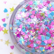 JelloJello Starry Heart Nail Glitter for Nail Art (GL043~GL045)