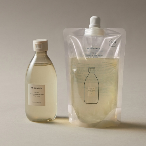 Aromatica Serene Body Wash Lavender & Majoram 300ml+Refill 300ml