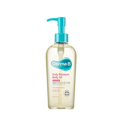 DermaB Daily Moisture Body Oil 200ml (Fresh Peach)