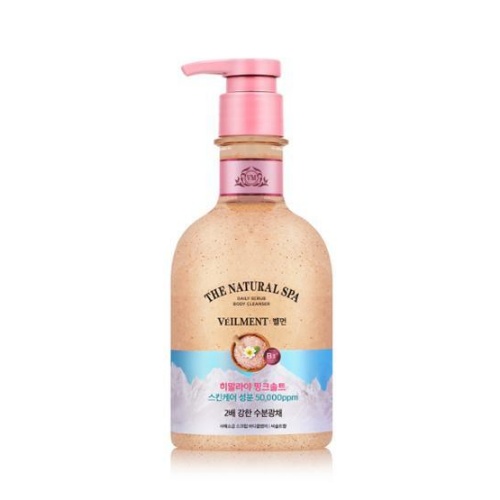 VEILMENT Natural Spa Moisture Glow Scrub Wash 400ml [Pink Salt]